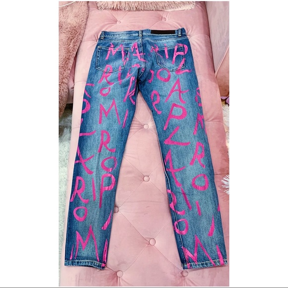 EACH X OTHER 'MARIPOL HANDWRITTEN' ANKLE JEANS - BRAND NEW, NO TAGS - Picture 3 of 10